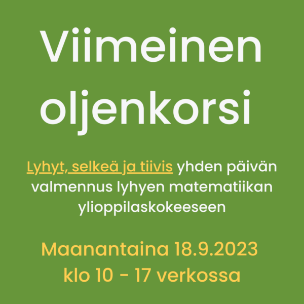 Viimeinen oljenkorsi